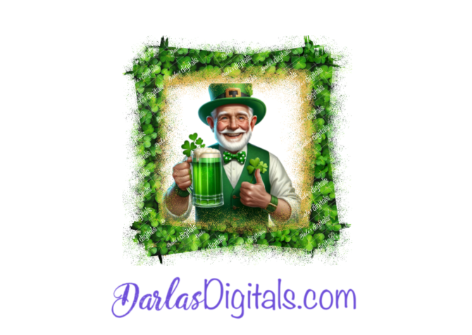 St Patrick’s Day Digital Scrapbook Frame(V6)