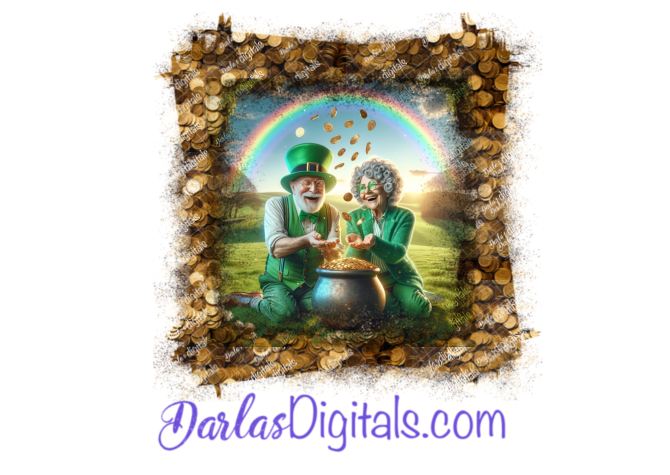 St Patrick’s Day Digital Scrapbook Frame (V7)